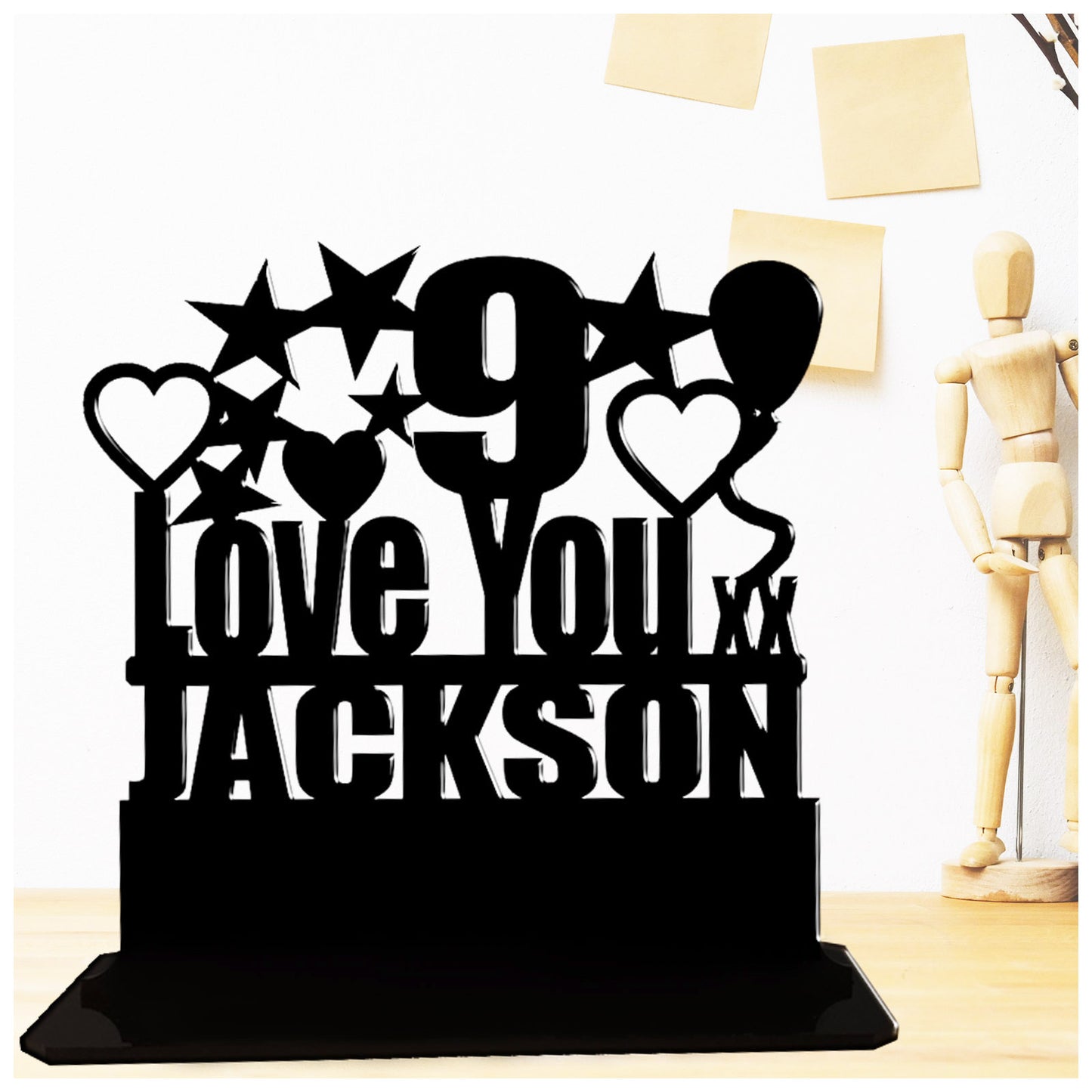 9th Birthday Gift Love You Theme