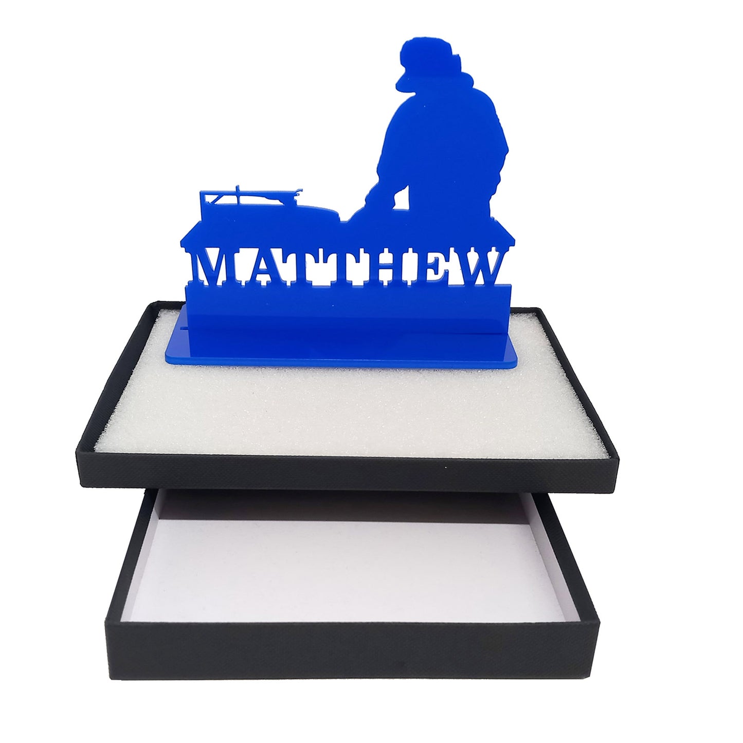 Acrylic personalized gifts for aspiring djs. Standalone keepsake ornaments.