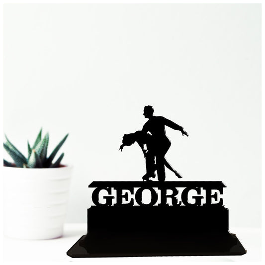Acrylic personalized gift ideas for ballroom dancers. Standalone keepsake ornaments.