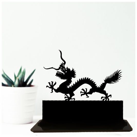 Acrylic personalized Chinese dragon gift ideas. Standalone keepsake ornaments.