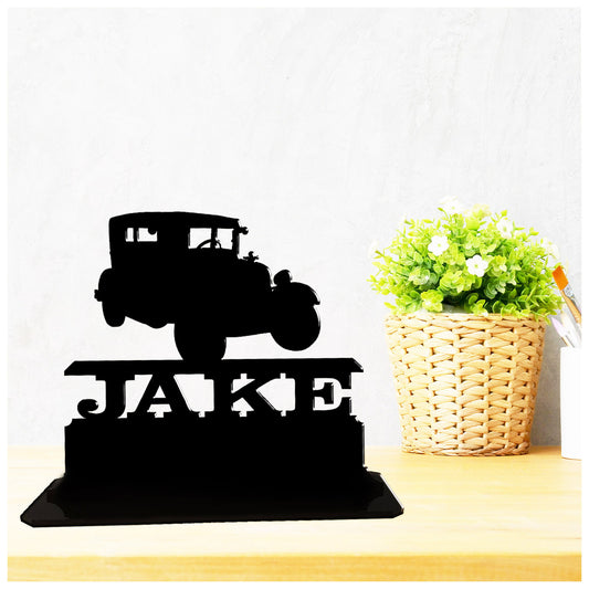 Acrylic personalised American Model A vintage car gift idea for owners and enthusiasts. Standalone keepsake ornaments.