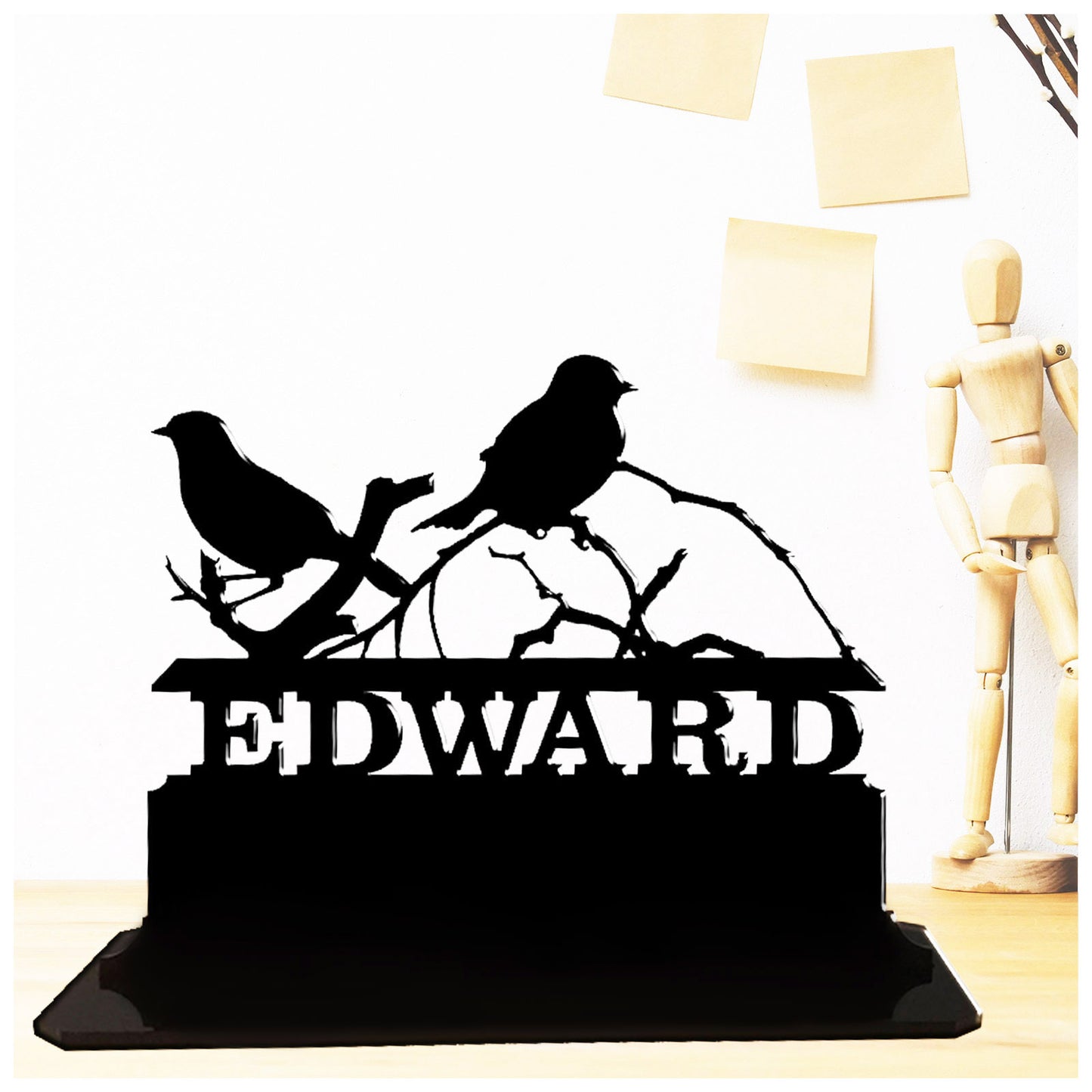 Acrylic personalized gift ideas for sparrow lovers. Standalone keepsake ornaments.