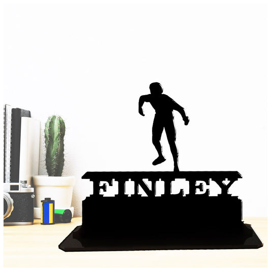 Acrylic unique personalised best gifts for wrestlers vintage theme. Standalone ornament.