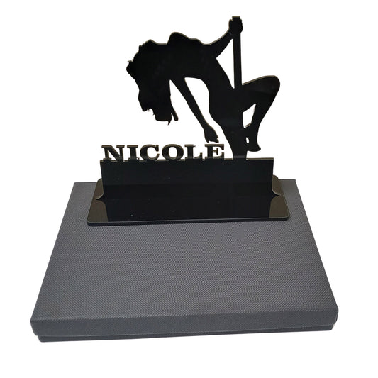 Acrylic personalized best gift ideas for pole dancers. Standalone keepsake ornaments.